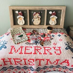 Lot of Christmas Decor, December Winter Santa Snowman